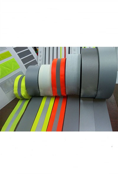 DG-XNHG  亮銀TC彈力反光布 高亮化纖反光條 彩色阻燃反光帶 服裝反光材料  XH811  5cm*100m/5cm*50m 45度照